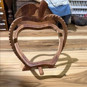Wooden Apple Shaped Display Stand